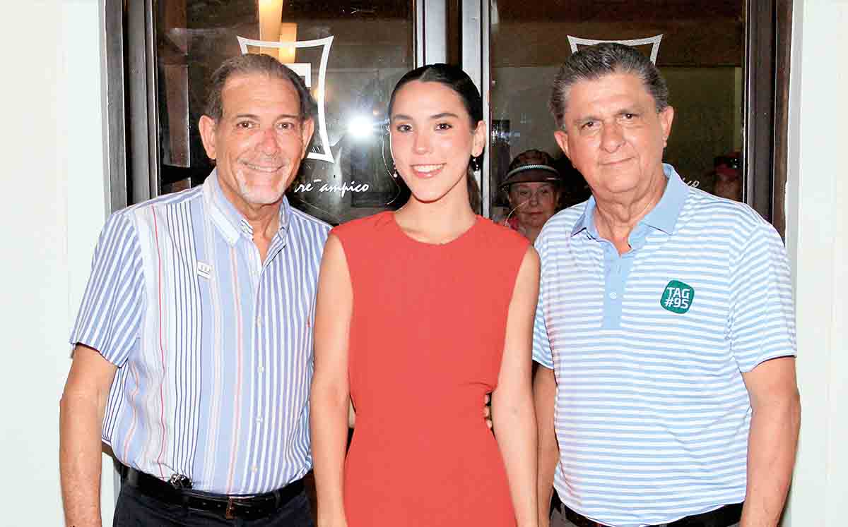 ANIBAL DELSOL, LUCIANA CASTILLO Y JOSÉ LUIS HERRERA en el Club Campestre Tampico