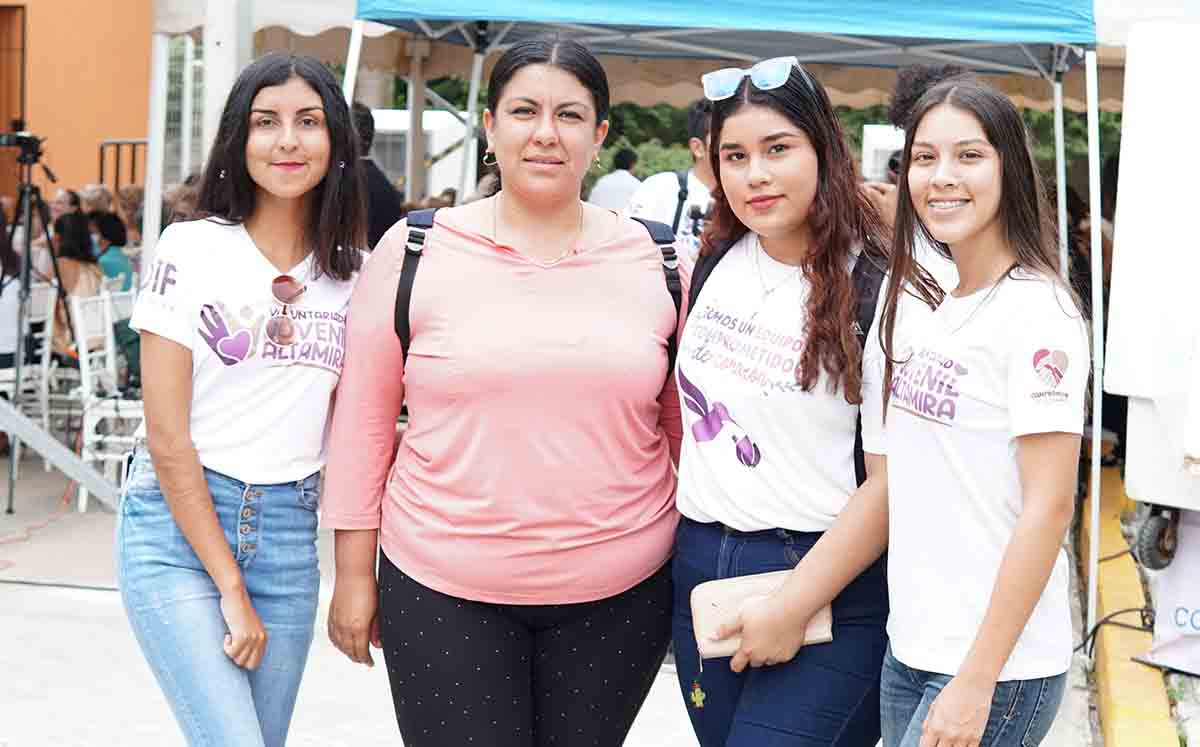 YAMILET ORTA, MARIA JOSÉ, PAOLA TAPIA Y MELANIE TAVASCI son parte del Voluntariado Juvenil Altamira