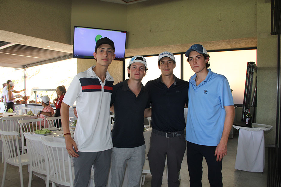 Mateo Escobar, Emiliano Urrea, Sebastián Figueroa y Galo González