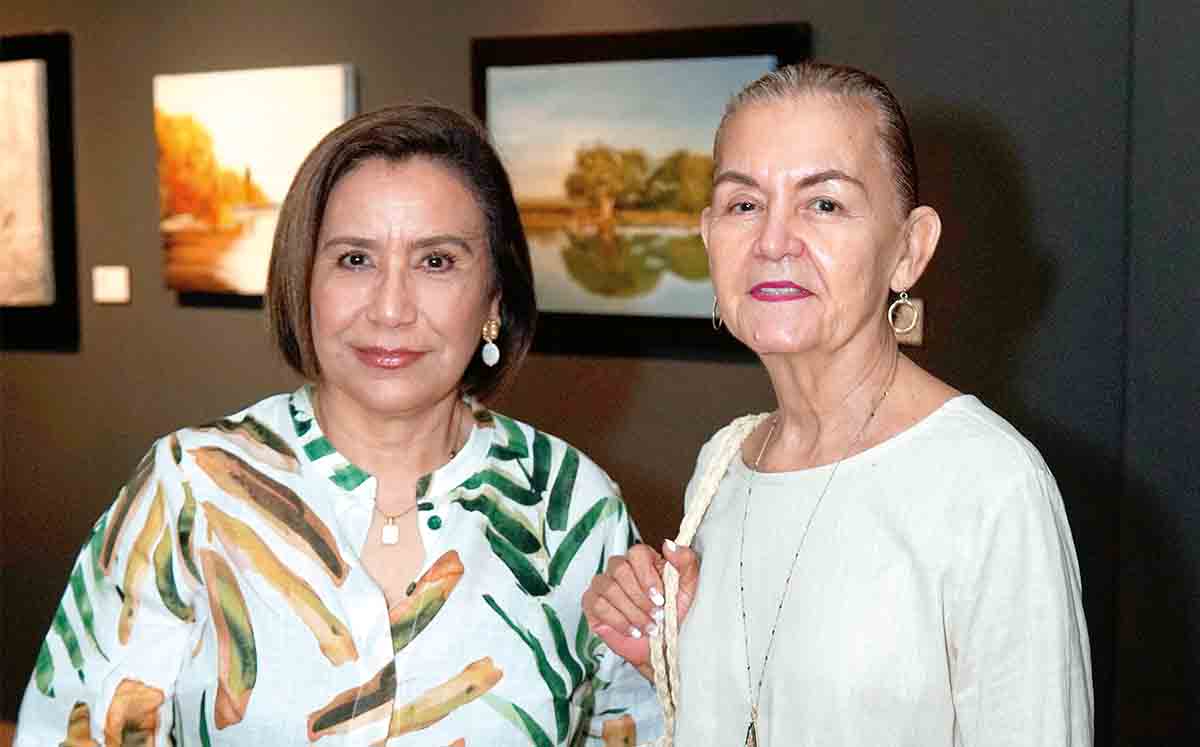 ANA LAURA BARRAGÁN Y AURORA IBARRA en la exposición de arte