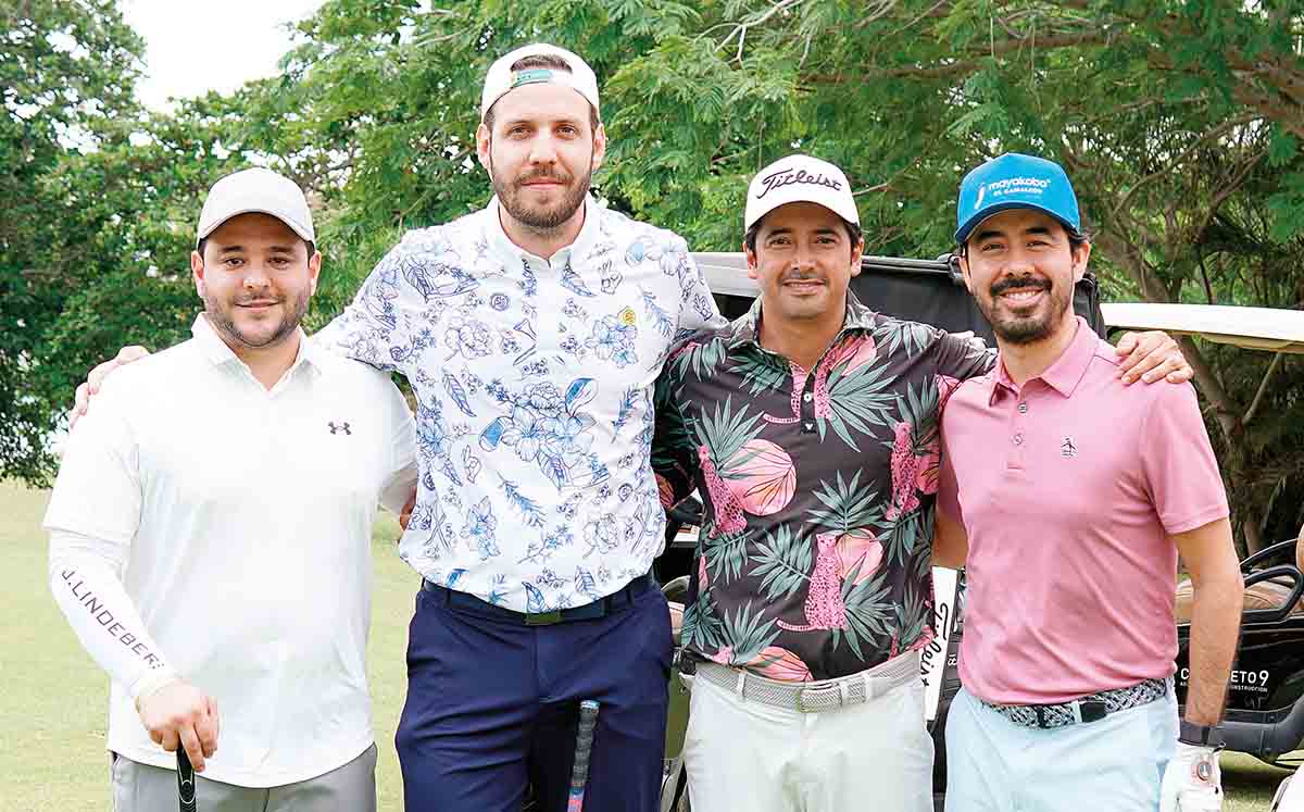JUAN GARCÍA PRIETO, VÍCTOR DE GORORDO, RAFAEL LEGORRETA Y JOSÉ GARCÍA PIÑA presentes en el Club Campestre Tampico