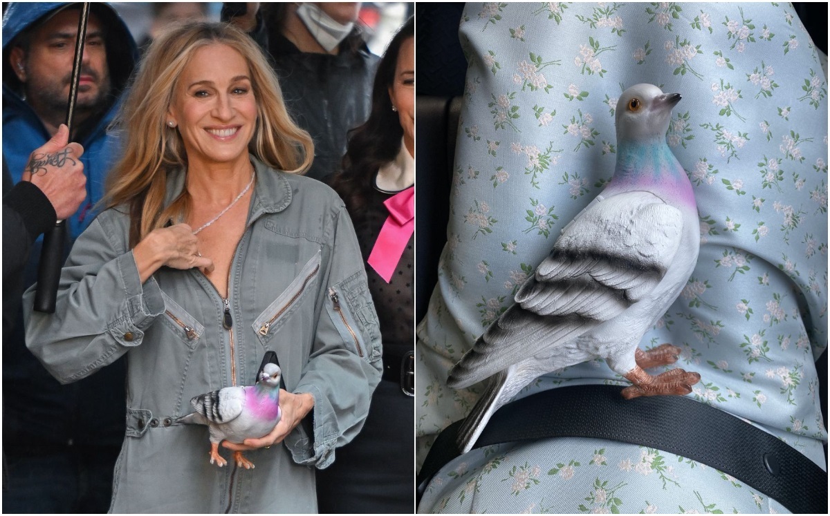 Clutch de paloma en "And just like that": Dónde comprar y cuánto cuesta (Foto: Instagram)