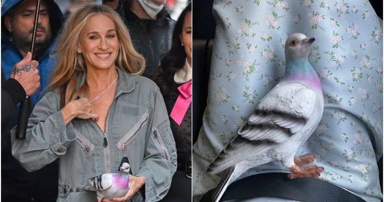 Clutch de paloma en "And just like that": Dónde comprar y cuánto cuesta (Foto: Instagram)