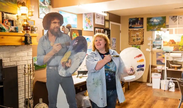 Aprende a pintar como Bob Ross, gracias a Airbnb (Foto: Instagram)