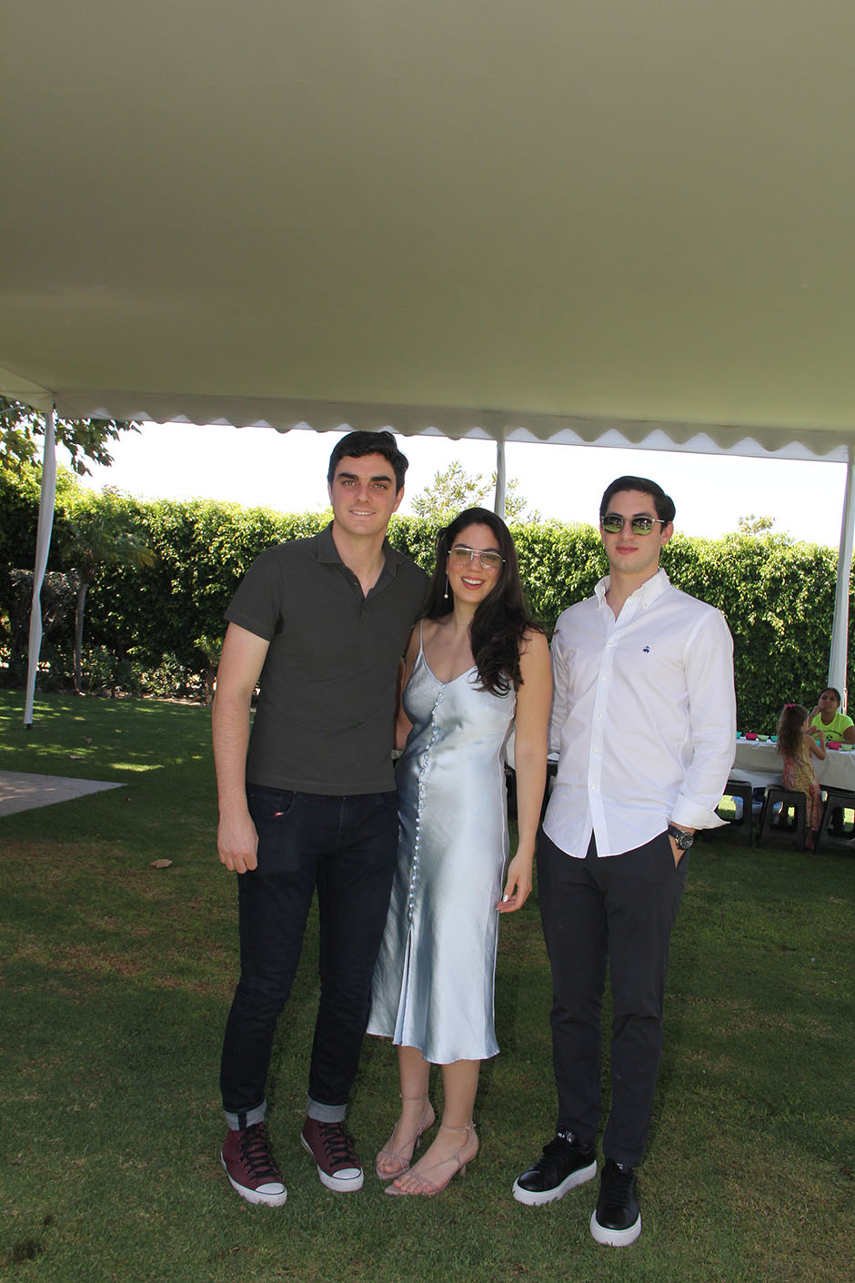 Adán Gresati,  Dominique Gresati y Juan Carlos Orendain.