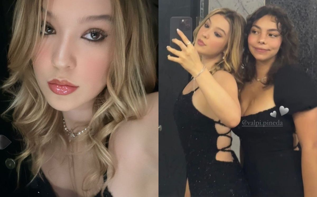 Mía Rubín tiene el vestido más arriesgado de espalda descubierta (Instastories)