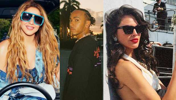Lewis Hamilton y Eiza González son vistos juntos en un yate