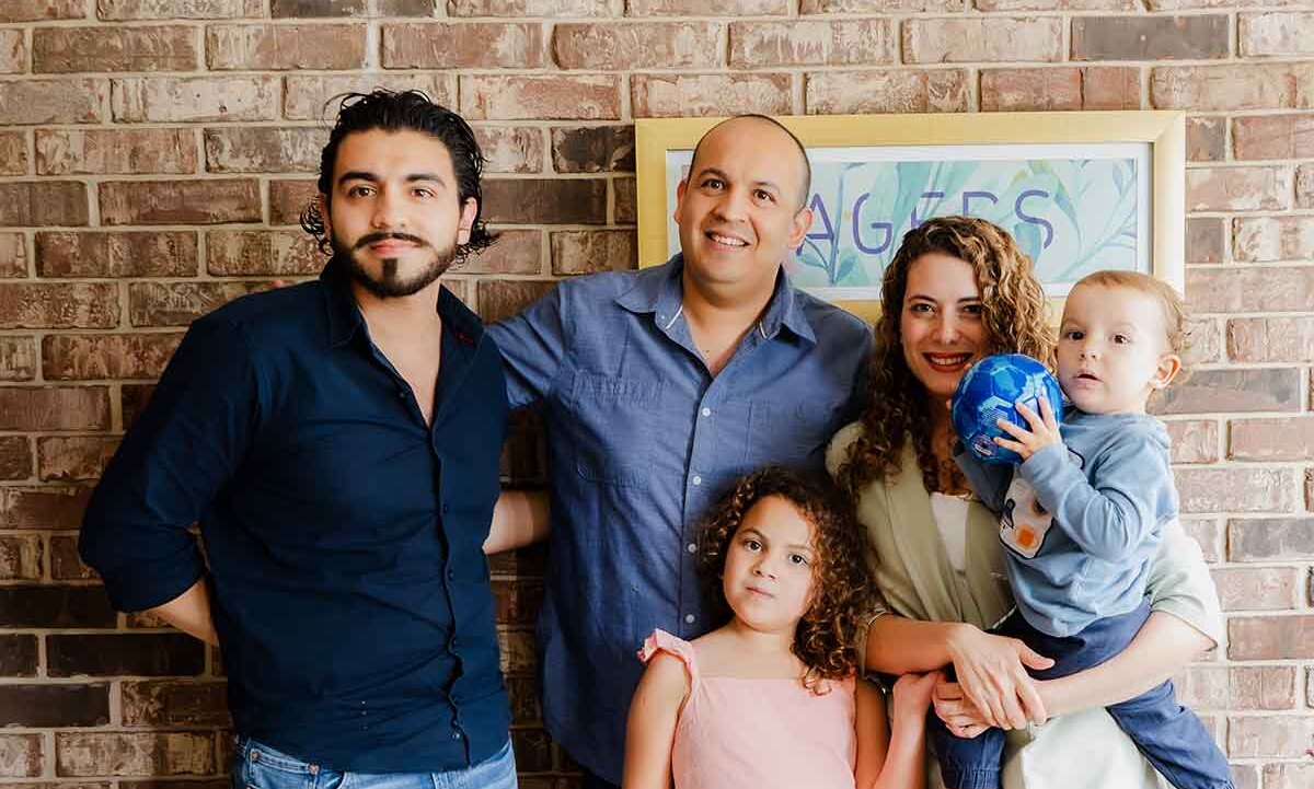 Andrés González, Jorge González, Mila González, Tany Tager y Alan González (Fotos: Manuel Salgado)