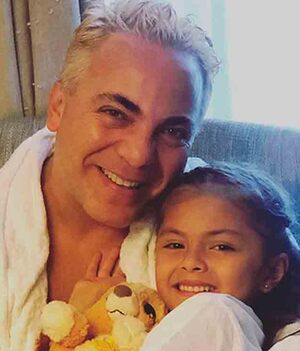 Cristian Castro y su hija Rafaela