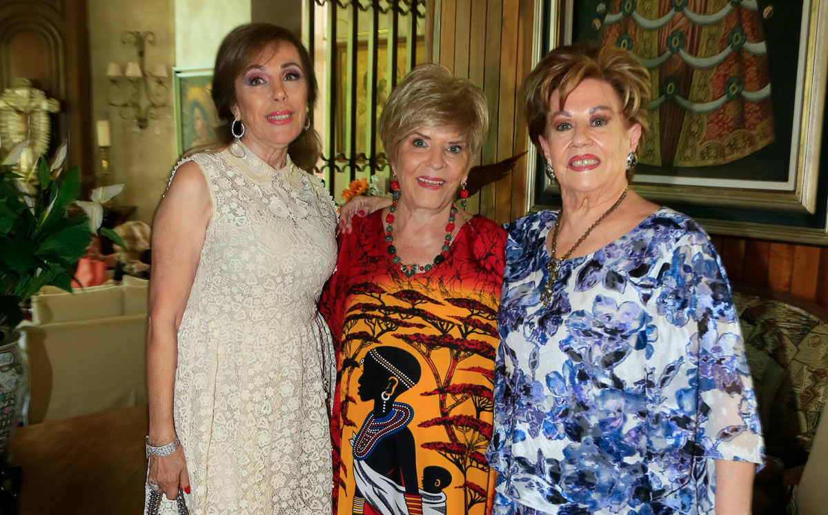 María Esther Assad de Bichara, Rosy Cabrera de Zambrano y Graciela Flores de Tancredi / Foto: Omar Valdez