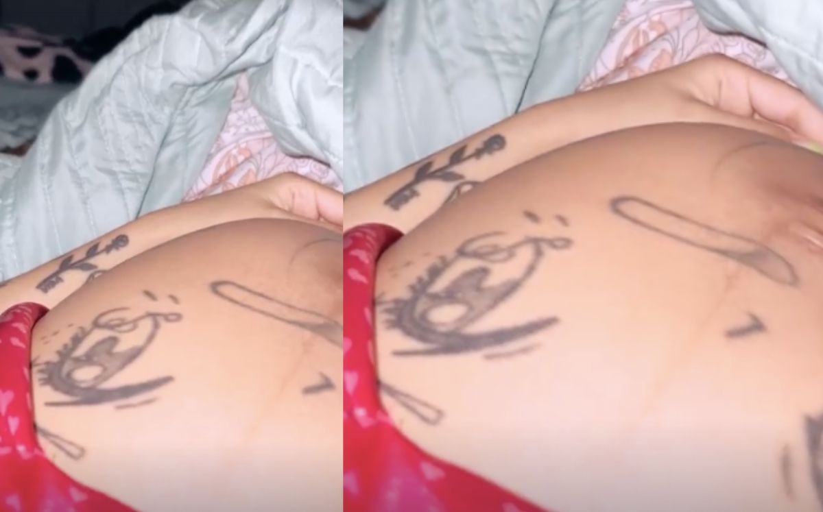 Cazzu conmueve al presumir las pataditas su bebé