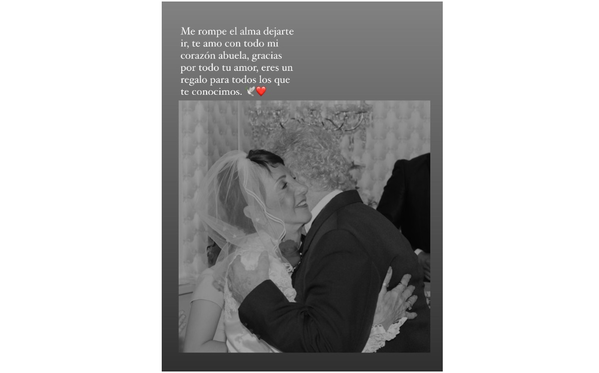La dulce despedida  de Nina Rubín a su abuelita (Foto: Instagram)