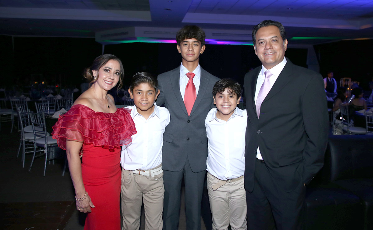 Cristina, Patricio, Diego, Andrés e Ildefonso