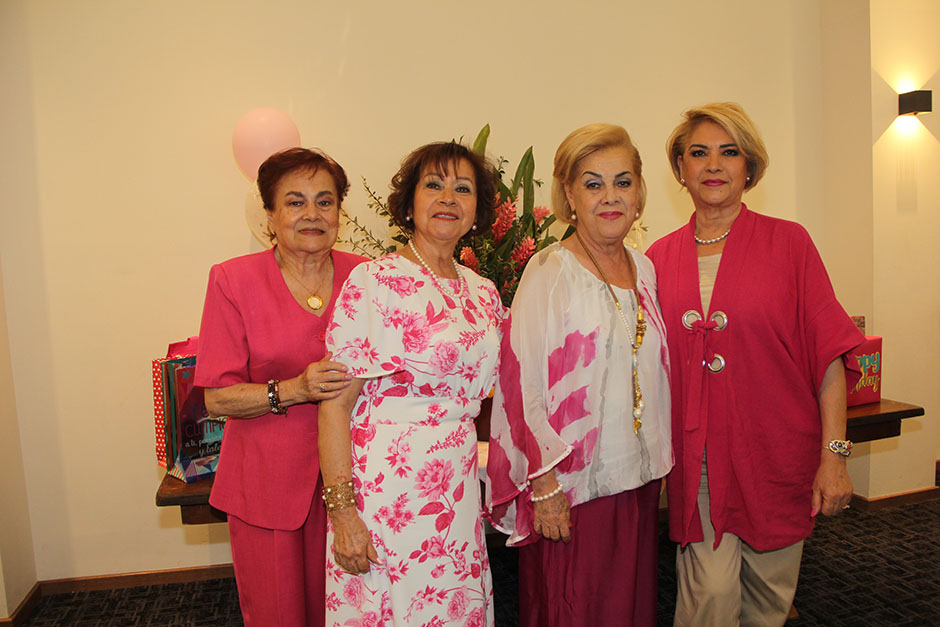 Emma Rubio, Rosy Díaz de León, Gina Ramírez y Geña Huerta Rosas