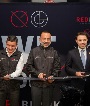 Corte de listón a cargo de Diego Salazar, Jorge Trujano, Fernando Flores y Ernesto Nemer