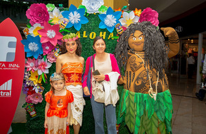 Espectáculo de Moana en Plaza Central