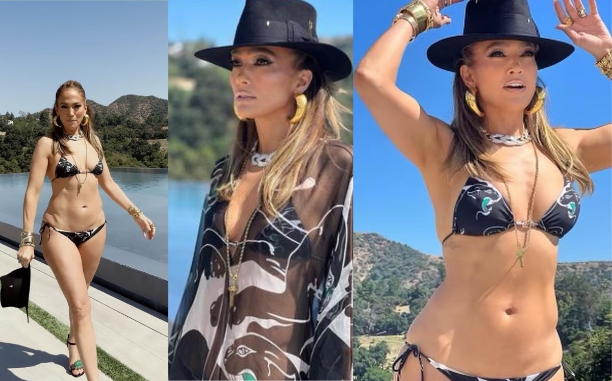 JLo complementa su bikini con diversos accesorios (Cortesía)