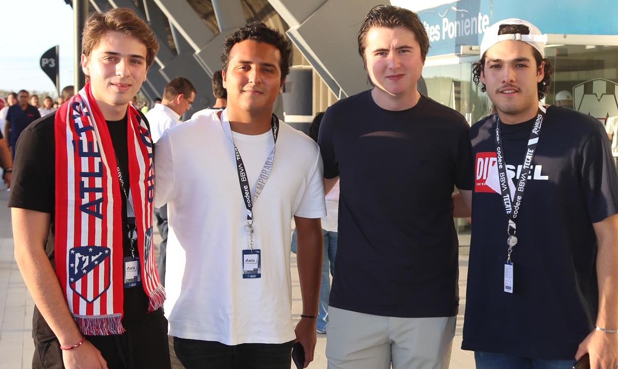 Poncho Casarin, Pato González, Alejandro Cardenas y Samuel Gamboa