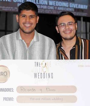 Ricardo Rangel y Eliseo Varela ganarón la boda del millón / Fotos: Daniel Saldívar