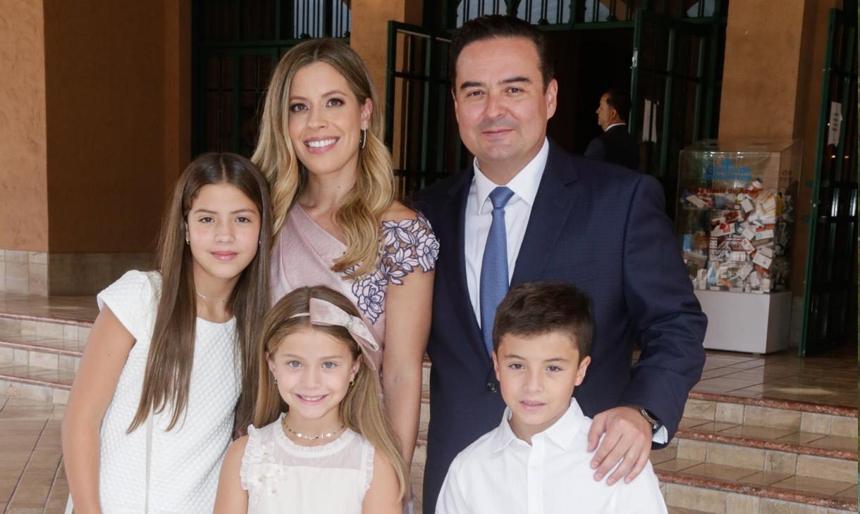 Silvia González, Héctor Aguirre,  Sofía Aguirre, Mariana Aguirre y  Pablo Aguirre