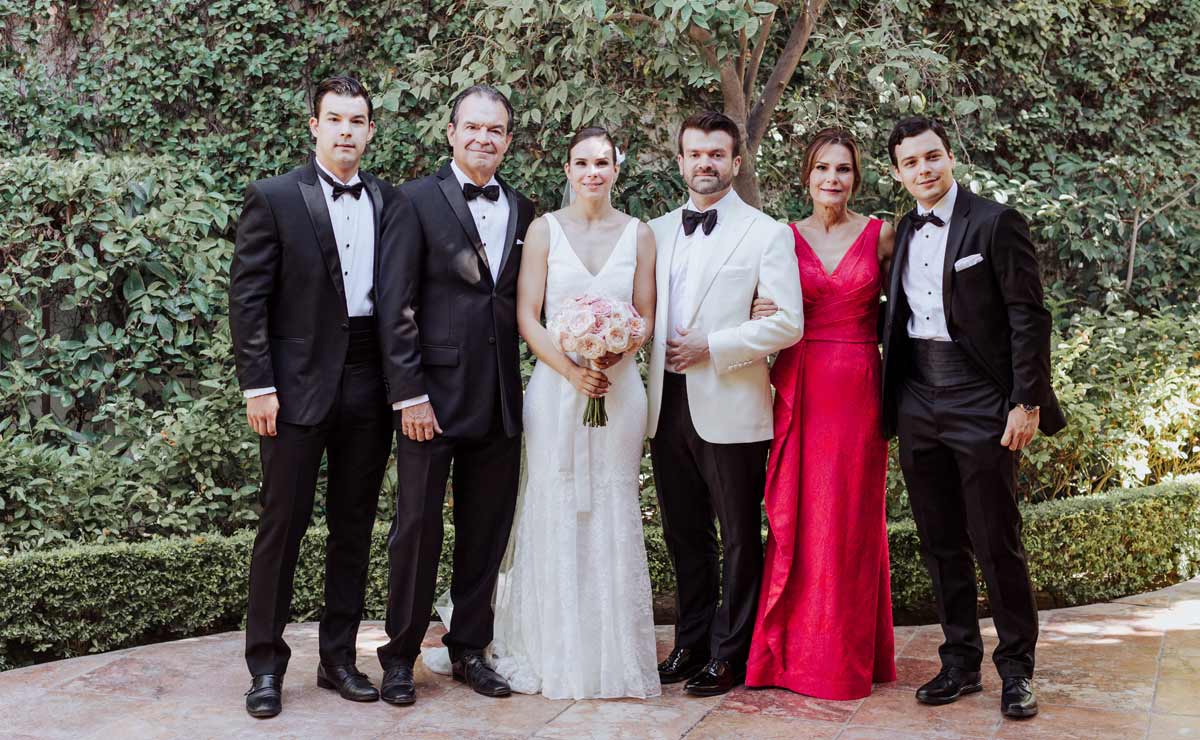 Familia de la novia. Mauri, Mauricio, María Martha, Michel, Angélica y José Pablo