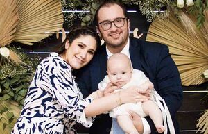 ISABEL DÍAZ Y SEBASTIÁN GARCÍA celebraron el bautizo de NICOLÁS GARCÍA