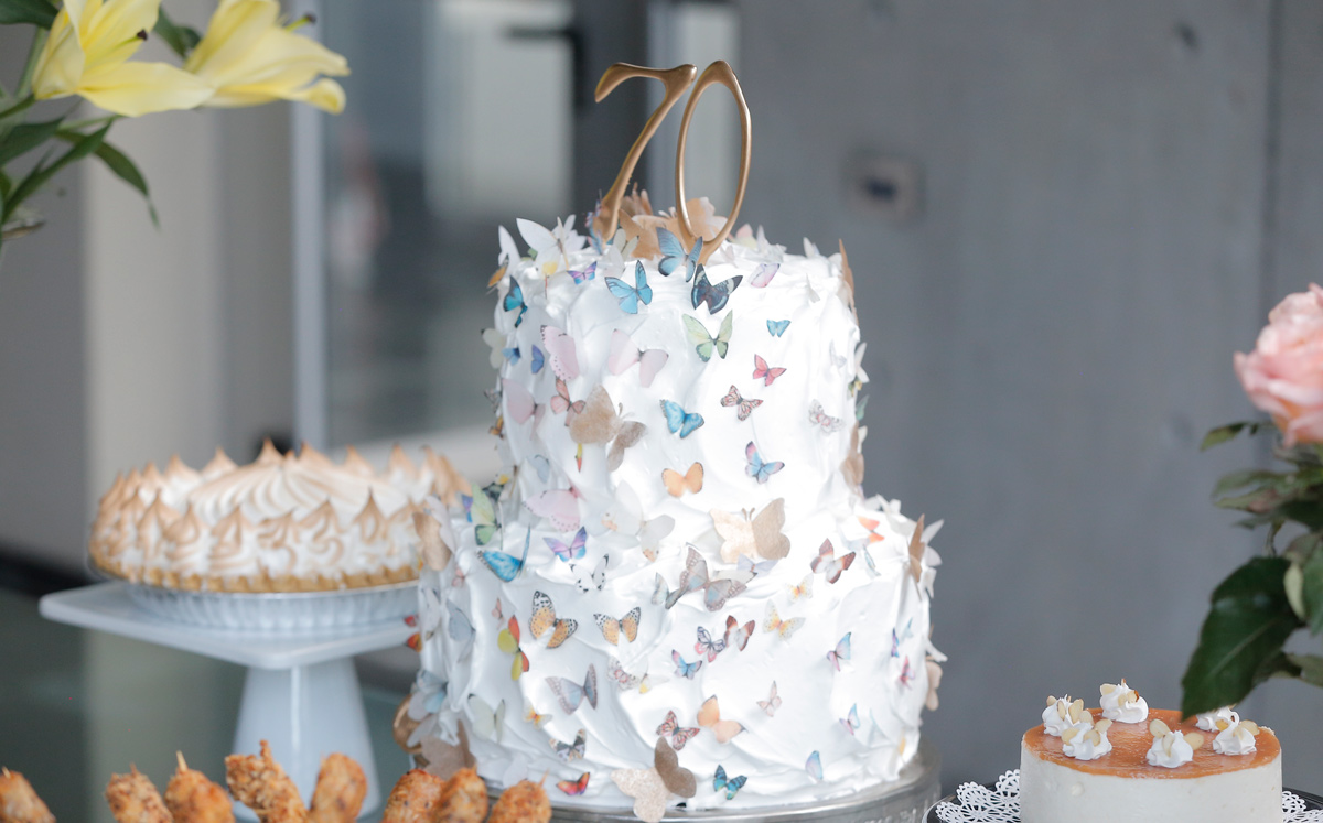 Pastel de cumpleaños elaborado por  Paulina Farías / Foto: Daniel Saldívar