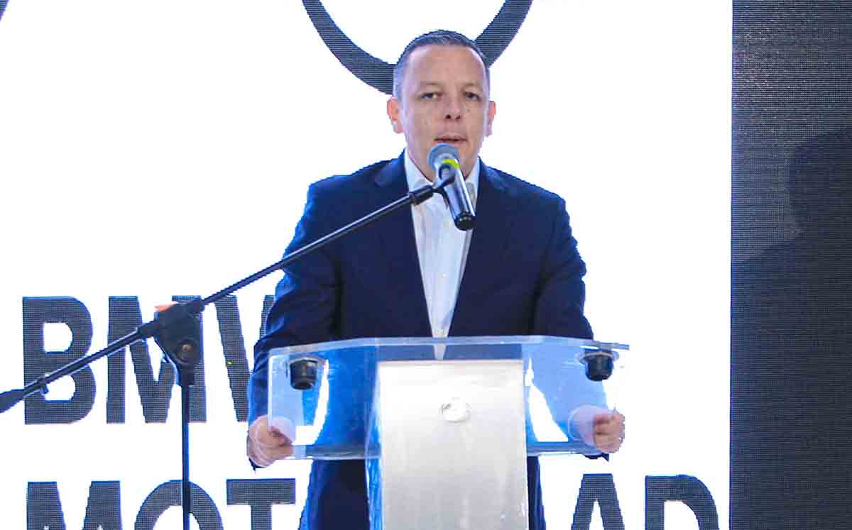 DIEGO CAMARGO, CEO de BMW Group México en su discurso en la inauguración de BMW