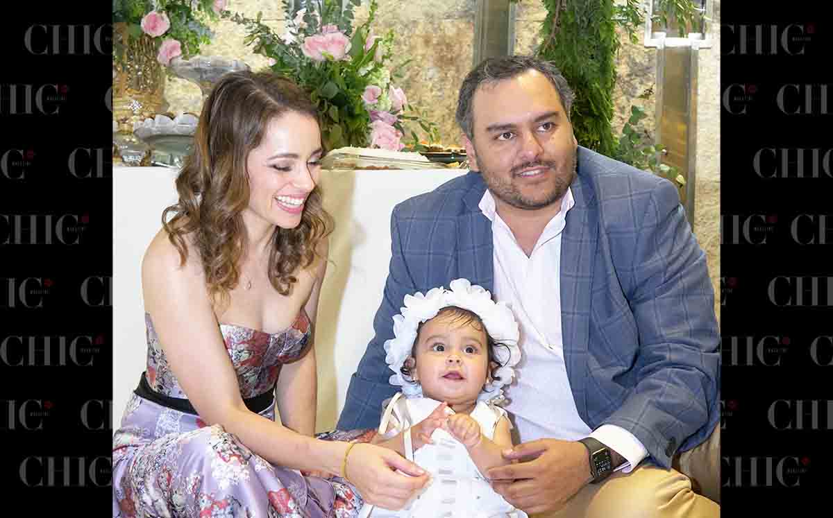 BEATRÍZ MEZA, CONSTANZA MELO Y MANUEL MELO  disfrutando de la celebración en el Deportivo Español
