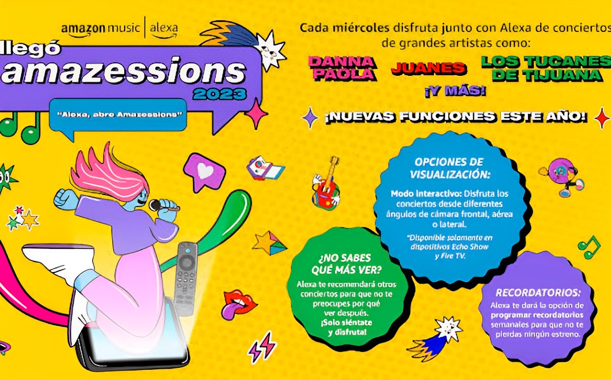Amazessions llega con varios artistas para todos los gustos (Cortesía)