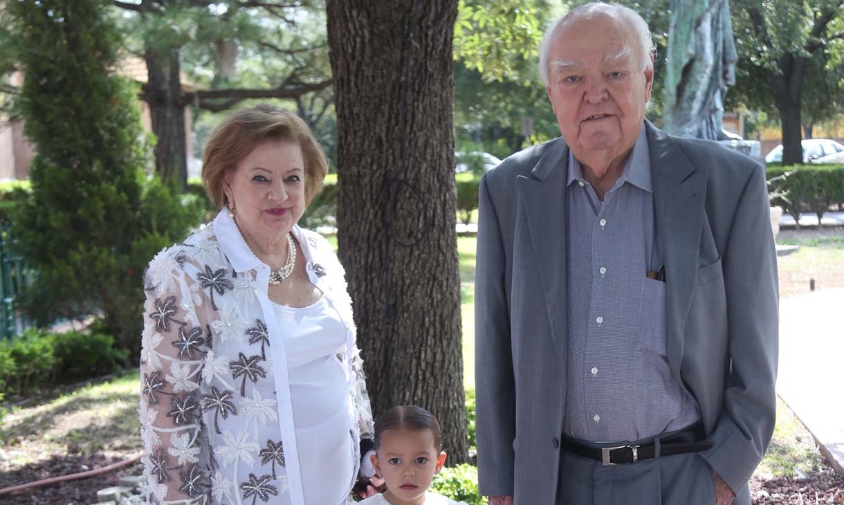 Alicia Domene, Vicente Aldape y Emilia Garza