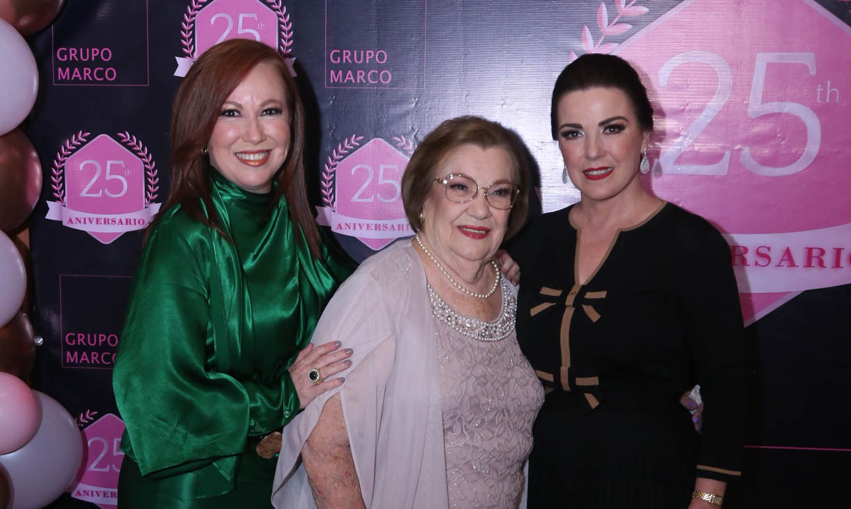 Lorena Dávila de Rocher, Adelita Silva y Marlene Dávila de Rodríguez