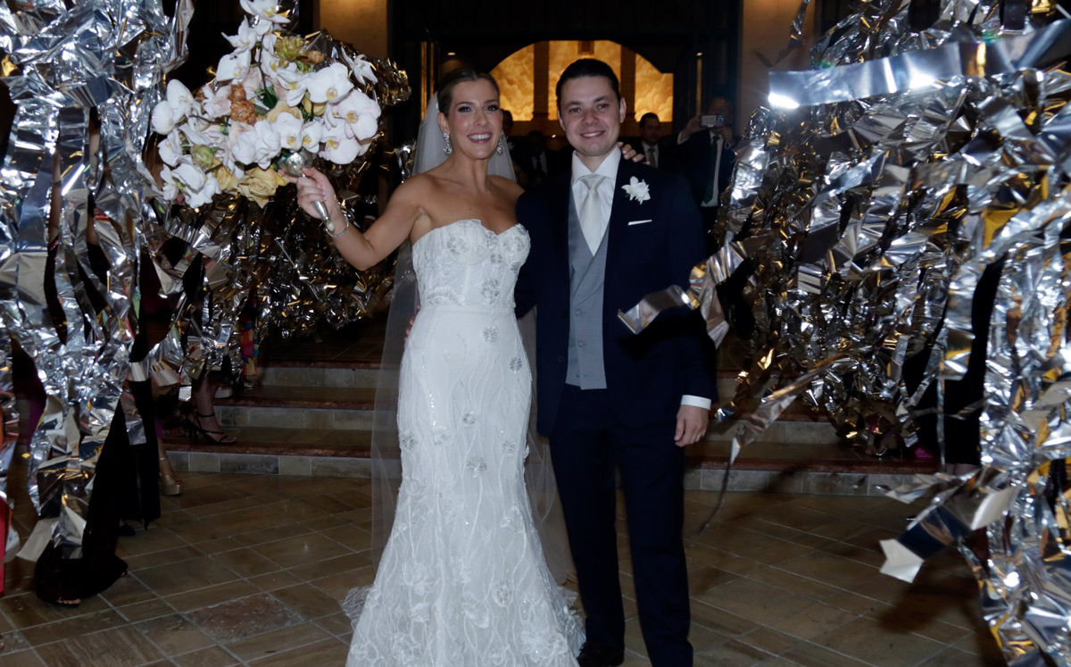 Andrea Guerrero y Emiliano Cantú al finalizar la ceremonia / Foto: Omar Valdez