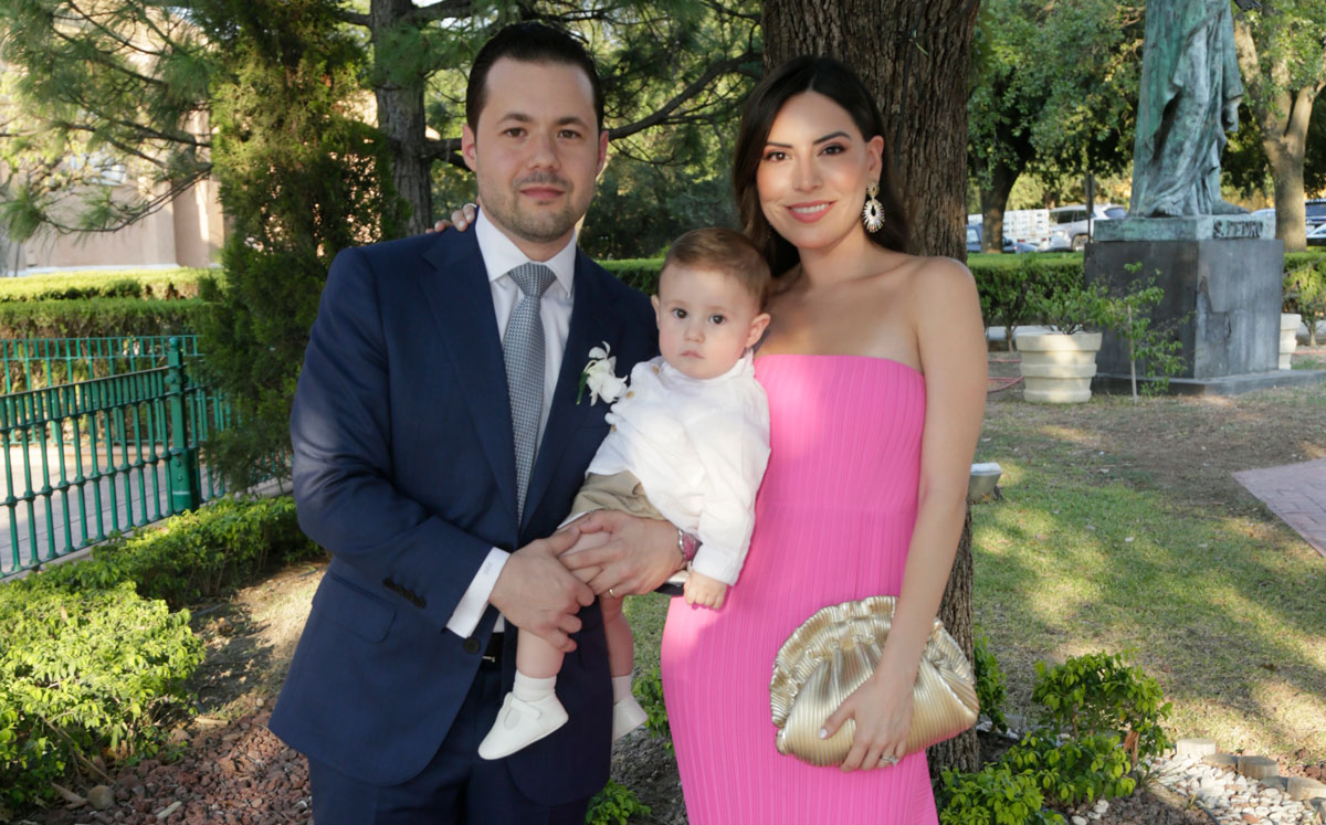 César Cantú, César Emilio Cantú y Blanca Guerra / Foto: Omar Valdez