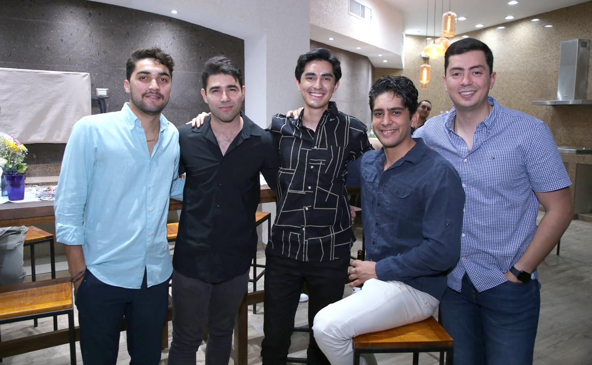 Guillermo, Iván, Manuel, Adrián y Paco