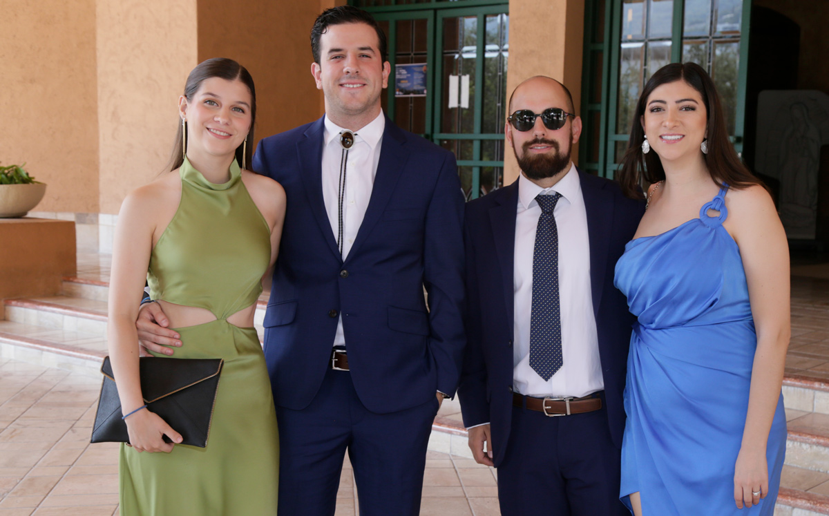 Sofía Rhon, Roberto Elizondo, Juan Pablo Rodríguez y María José Garza / Foto: Omar Valdez