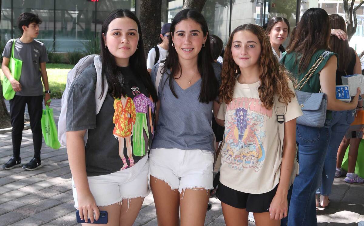 Valeria Rocher, Isabela Rocher y Christian Canavati
