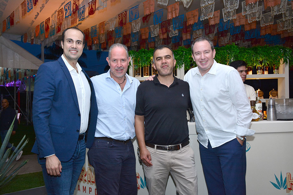 César Barba, Andrés Trejo, Ernesto López y Julio Fidence