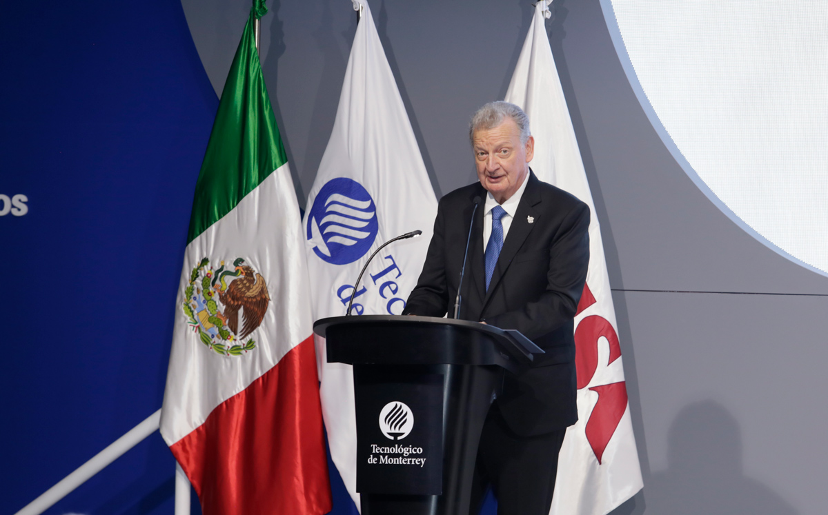 Ricardo Saldívar, Presidente del Consejo Directivo del Tecnológico de Monterrey / Foto: Omar Valdez