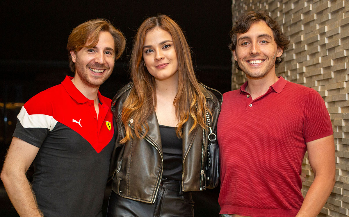 Fabrizzio Arzac, Frida Rivera y Rodrigo Reyes