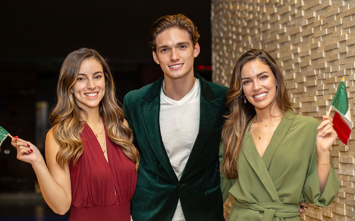 Paola Hasany, Marco Cordero y Rocío Robles