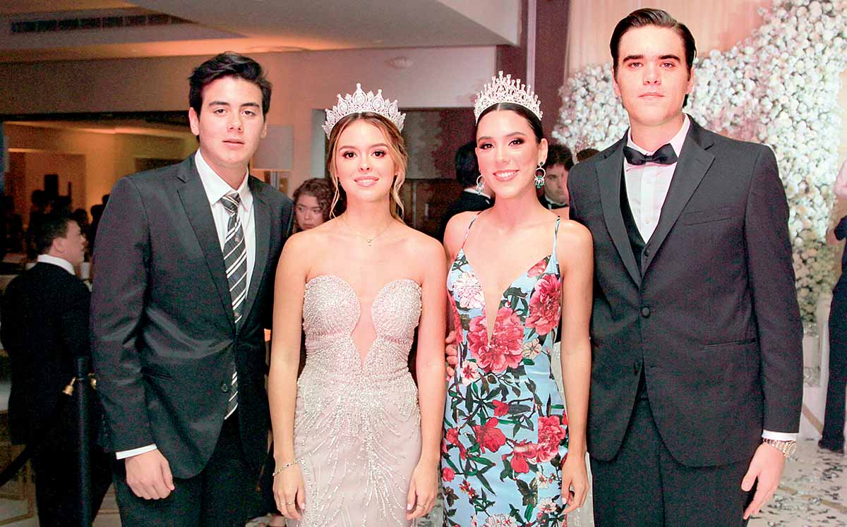 MIRANDA GONZÁLEZ, reina del Casino Tampiqueño, LUCIANA AGUILAR, reina del Club Campestre Tampico, EMILIO CHAIN,  Y RAÚL DEL TORO presentes en el Depo