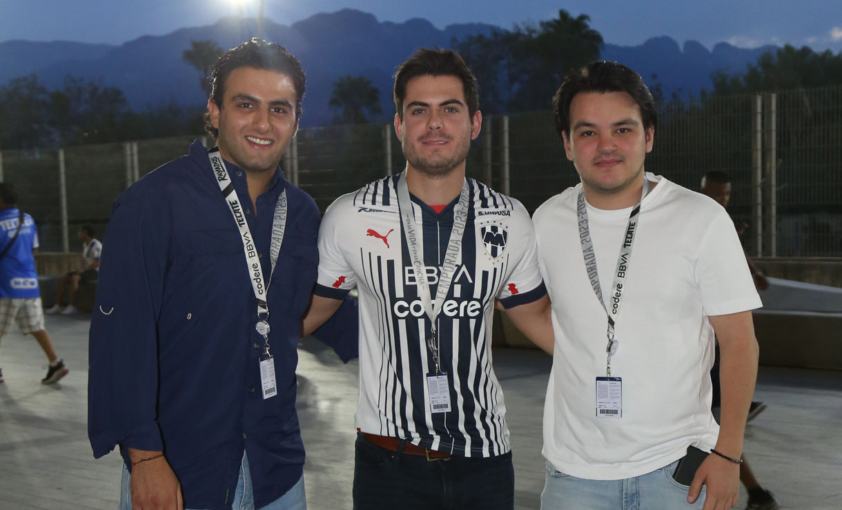 Jorge Saide, Javier Lozano y Rodrigo Gutiérrez