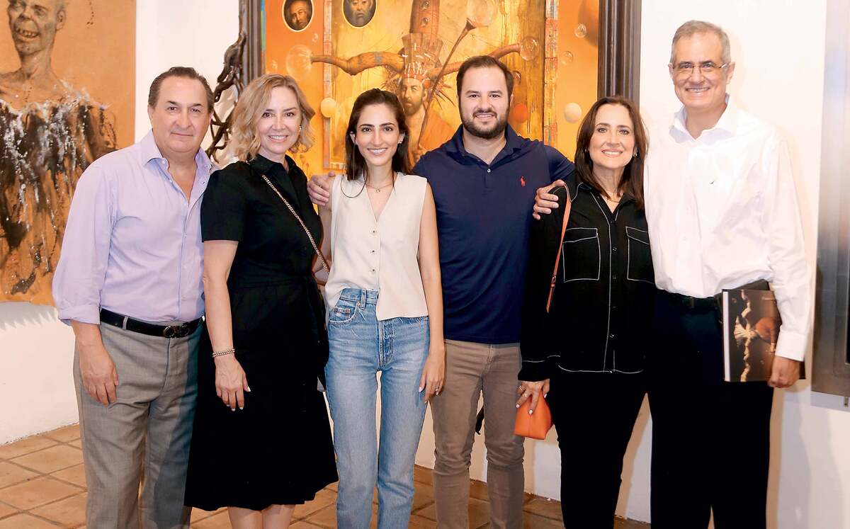 Ricardo Cisneros, Lucila de Cisneros, Alejandra Sañudo, Ricardo Cisneros, Mayté de Sañudo y Eduardo Sañudo