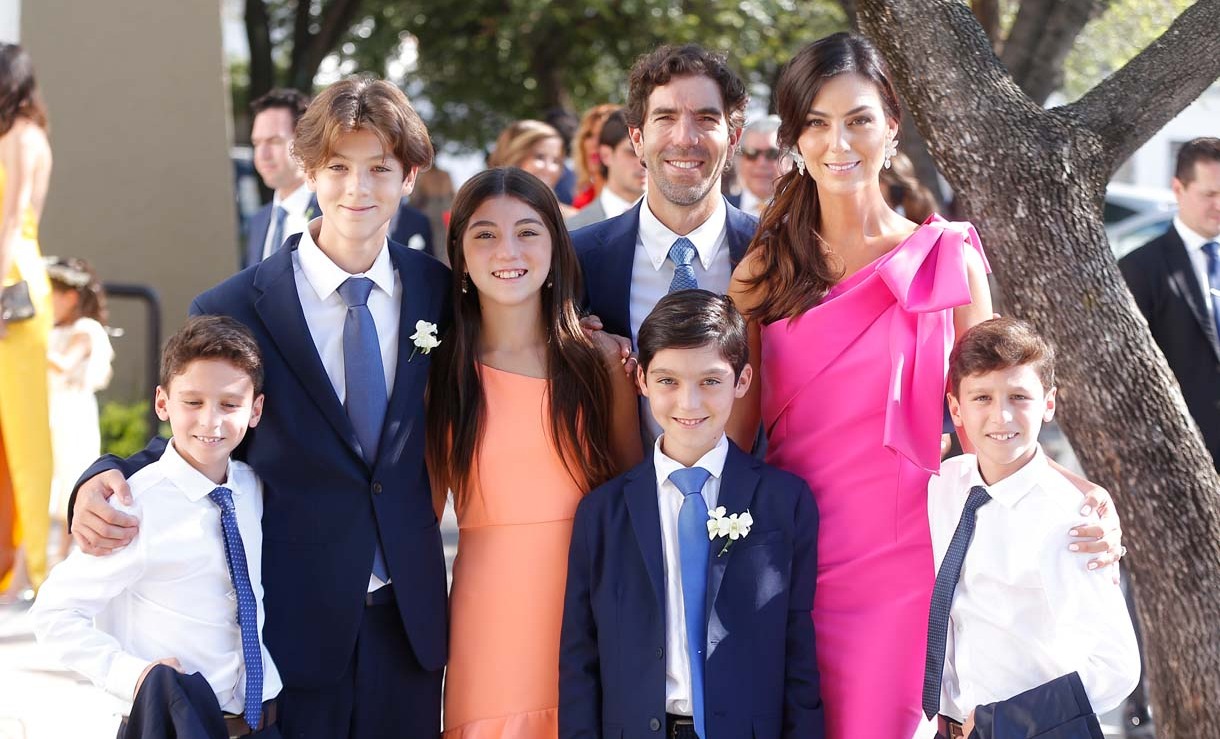 Eugenia Salas, Luis Felipe Salas, Joaquín Salas, Pablo Salas, Santiago Salas y Paty Azcúnaga