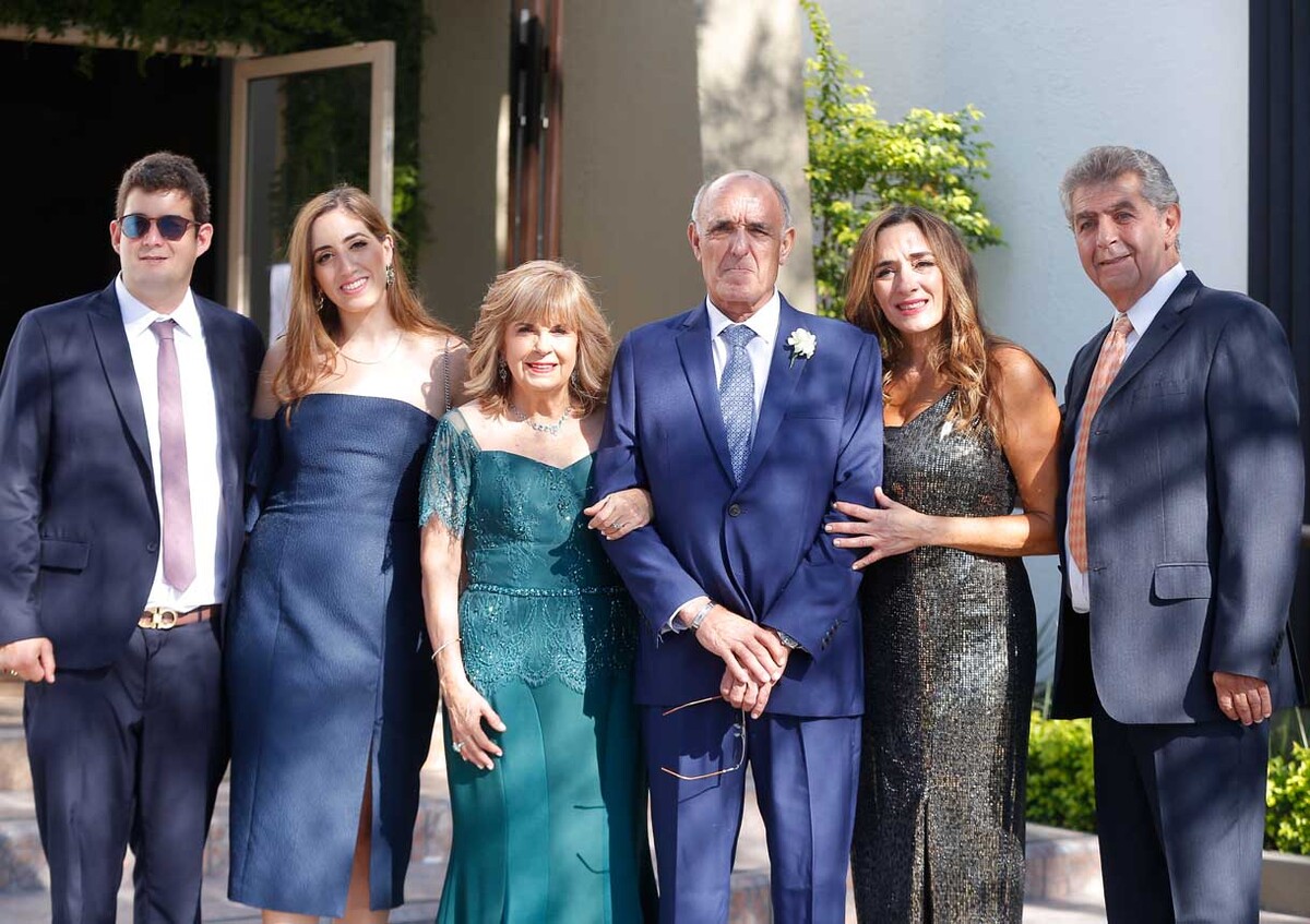 Julio Richo, Marilú Hayek, Luisa Richo, Chalo Uriarte, Juan Hayek, Hilda Hayek y Daniel Hayek