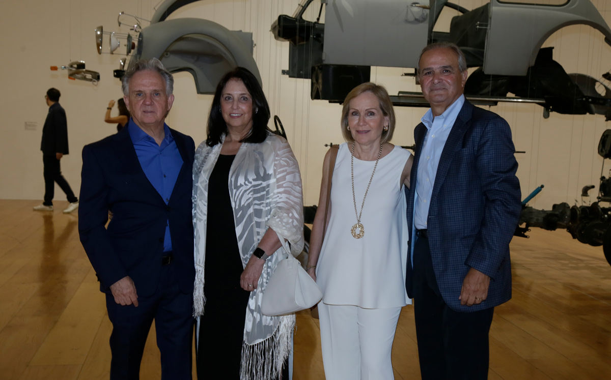 Marcelo Zambrano, Adriana de Zambrano, Cristina Toussaint y Luis Mendoza / Foto: Omar Valdez