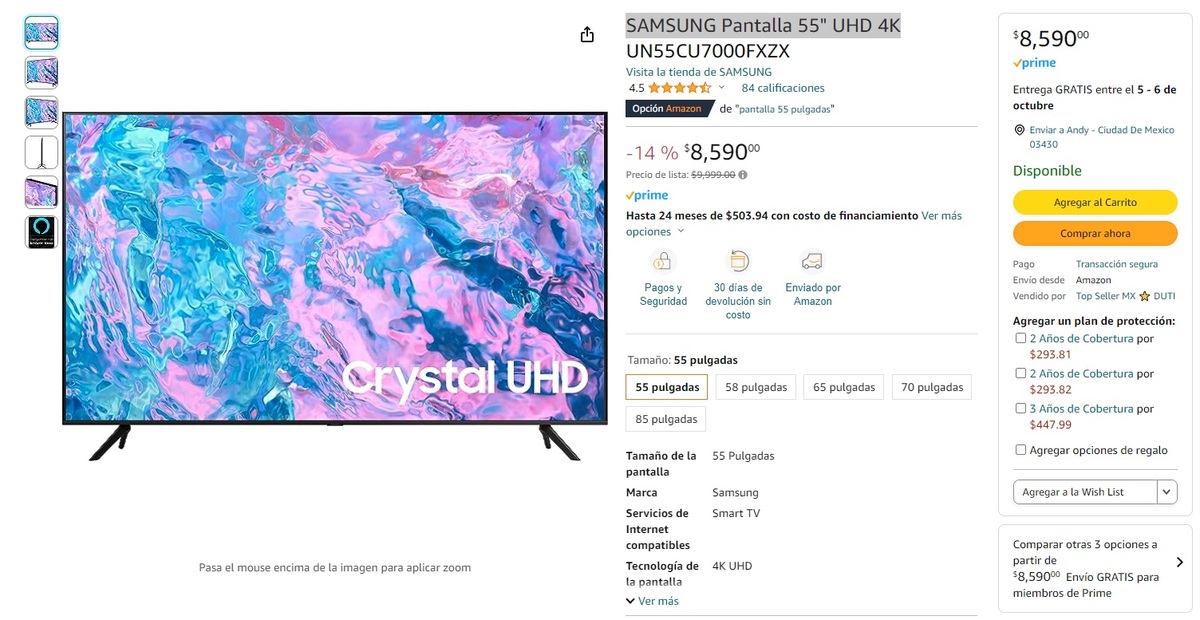 Ofertas en Smart TV 4K a menos de 10 mil pesos en Amazon (Foto: Getty)
