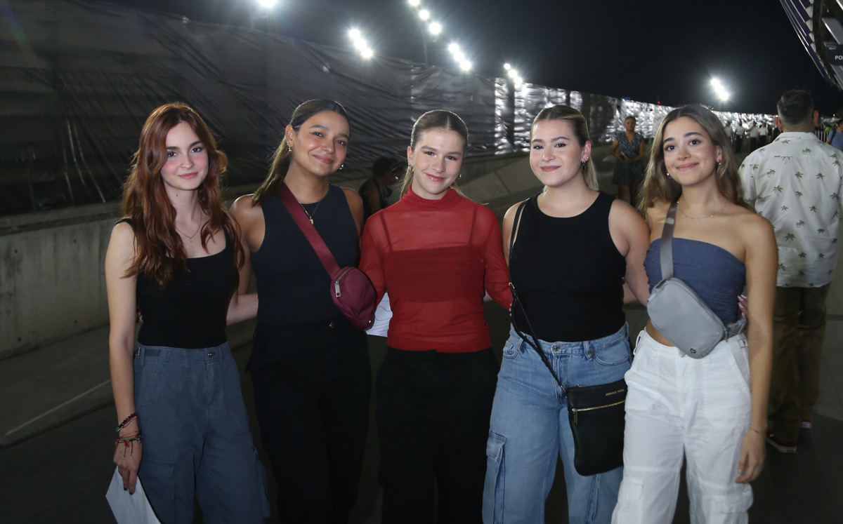Ana Paula Hernández, Jimena García, Melissa Fernández, Romelia Benavides e Ingrid Ayala / Foto: Roberto Alvarado