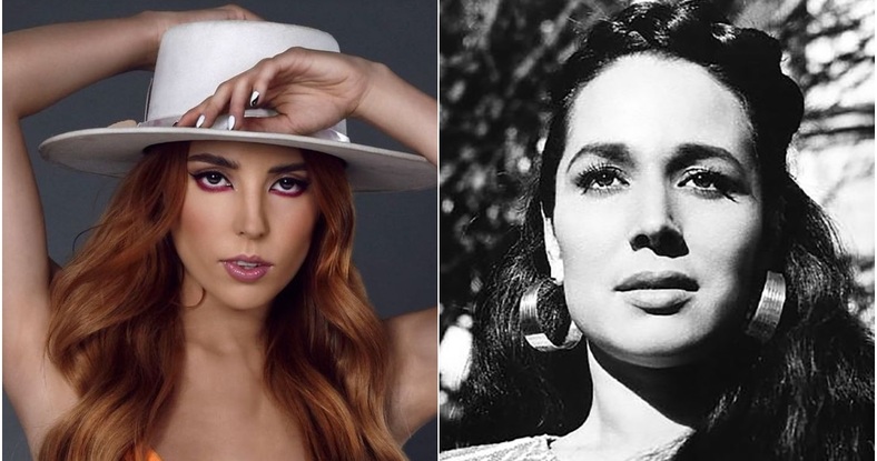 Majo Aguilar impacta con su parecido a Flor Silvestre, su abuela (Foto: Instragram)